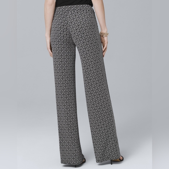 Like New WHBM Mixed-Print Knit Wide-Leg Pants - Picture 6 of 7